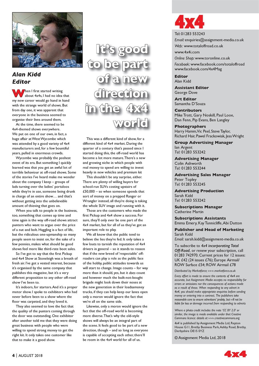 Overlander 4X4 Preview Pages