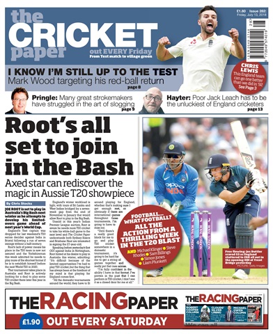 The Cricket Paper issue 13th July 2018