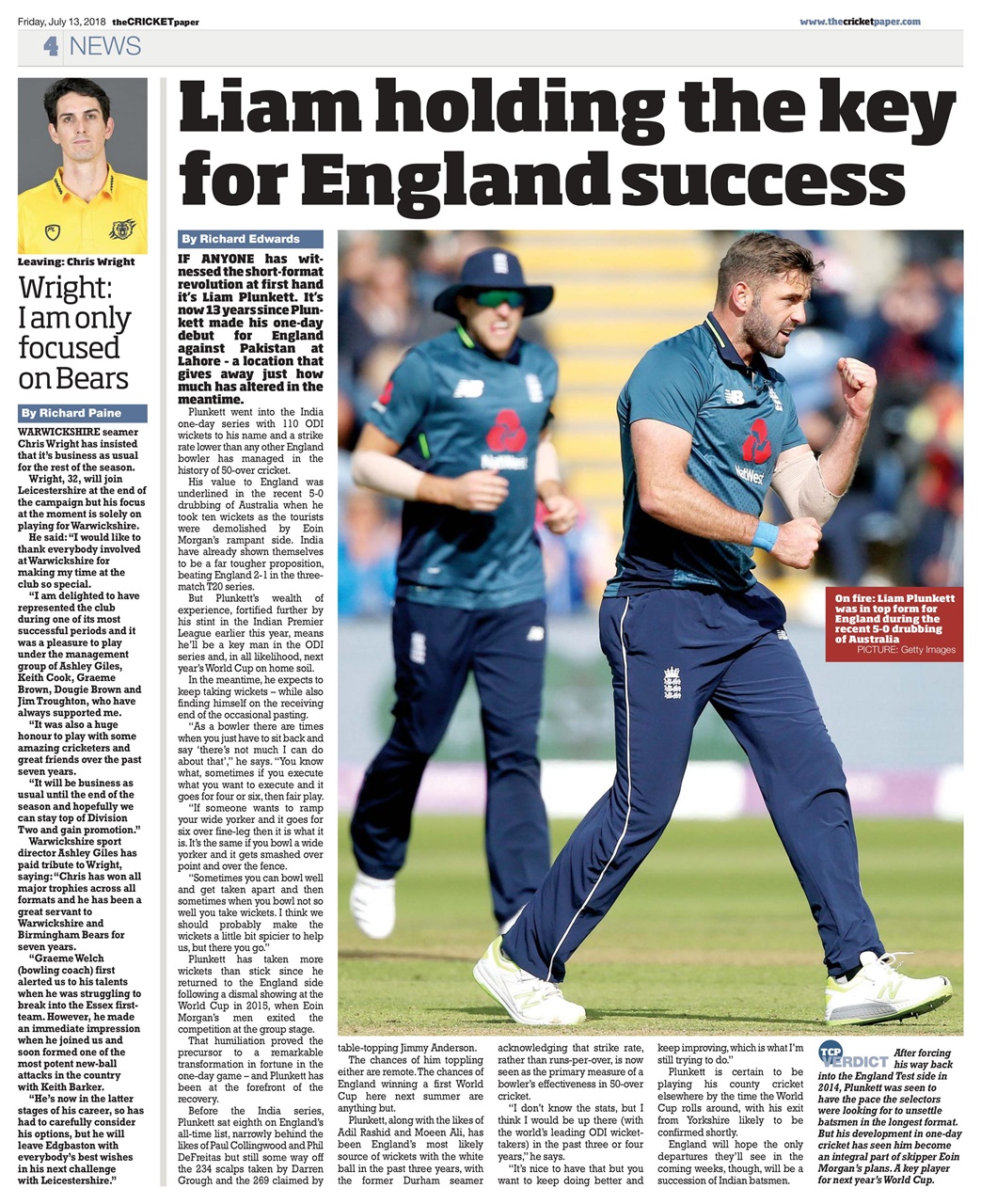 The Cricket Paper Preview Pages