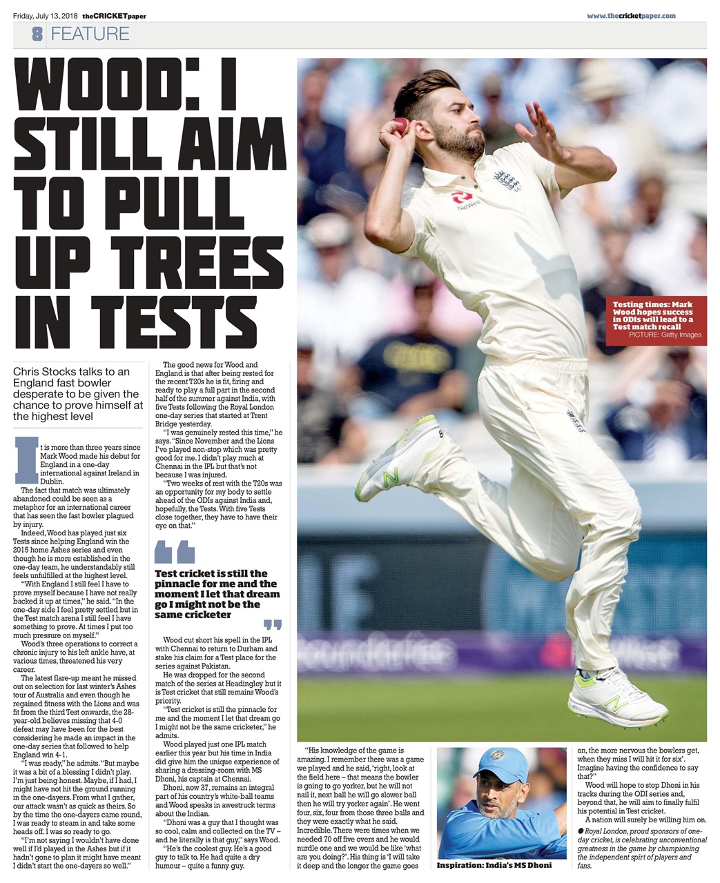 The Cricket Paper Preview Pages