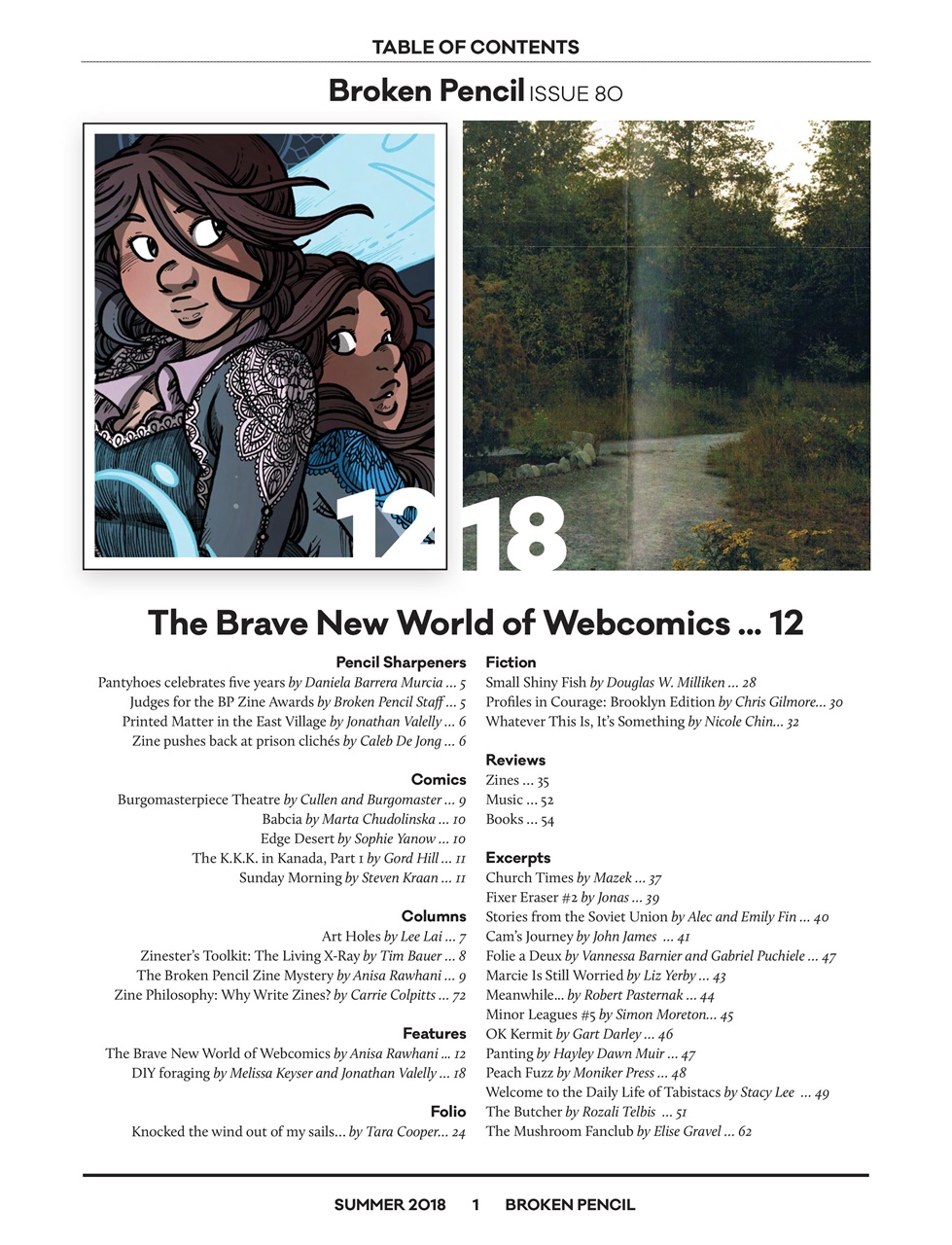 Broken Pencil Preview Pages