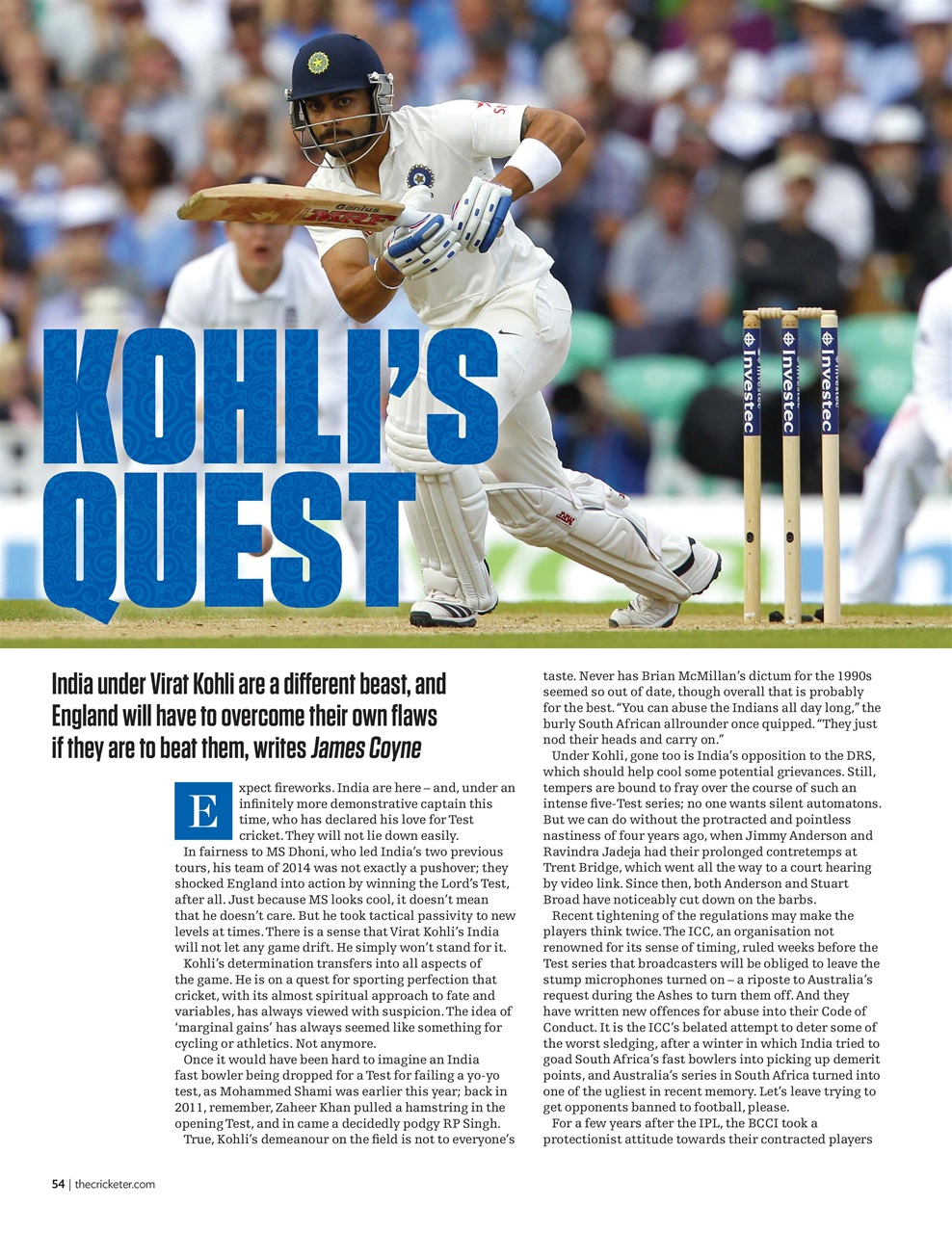 The Cricketer Magazine Preview Pages