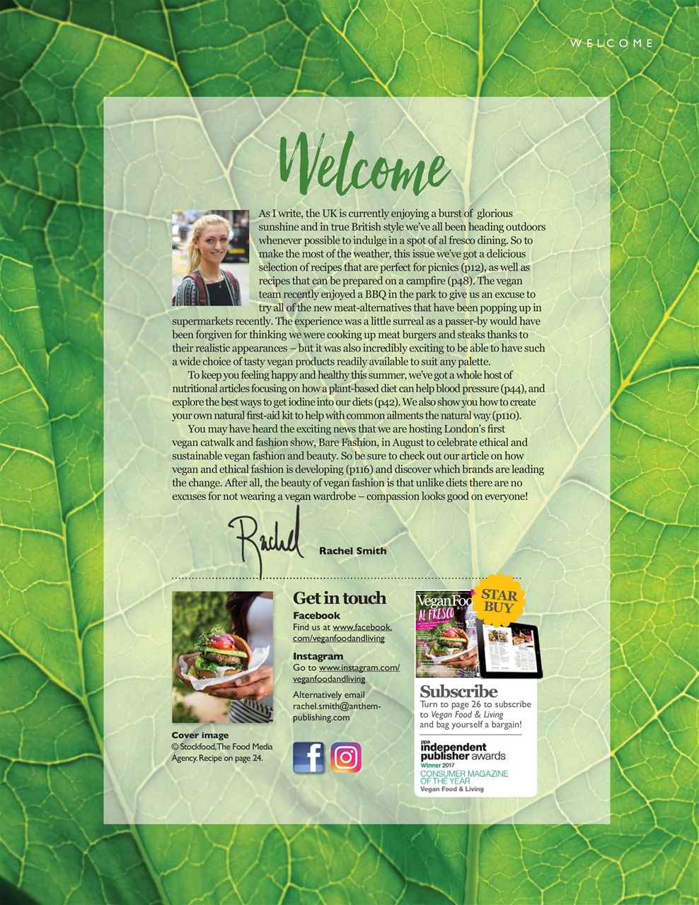 Vegan Food & Living Magazine Preview Pages