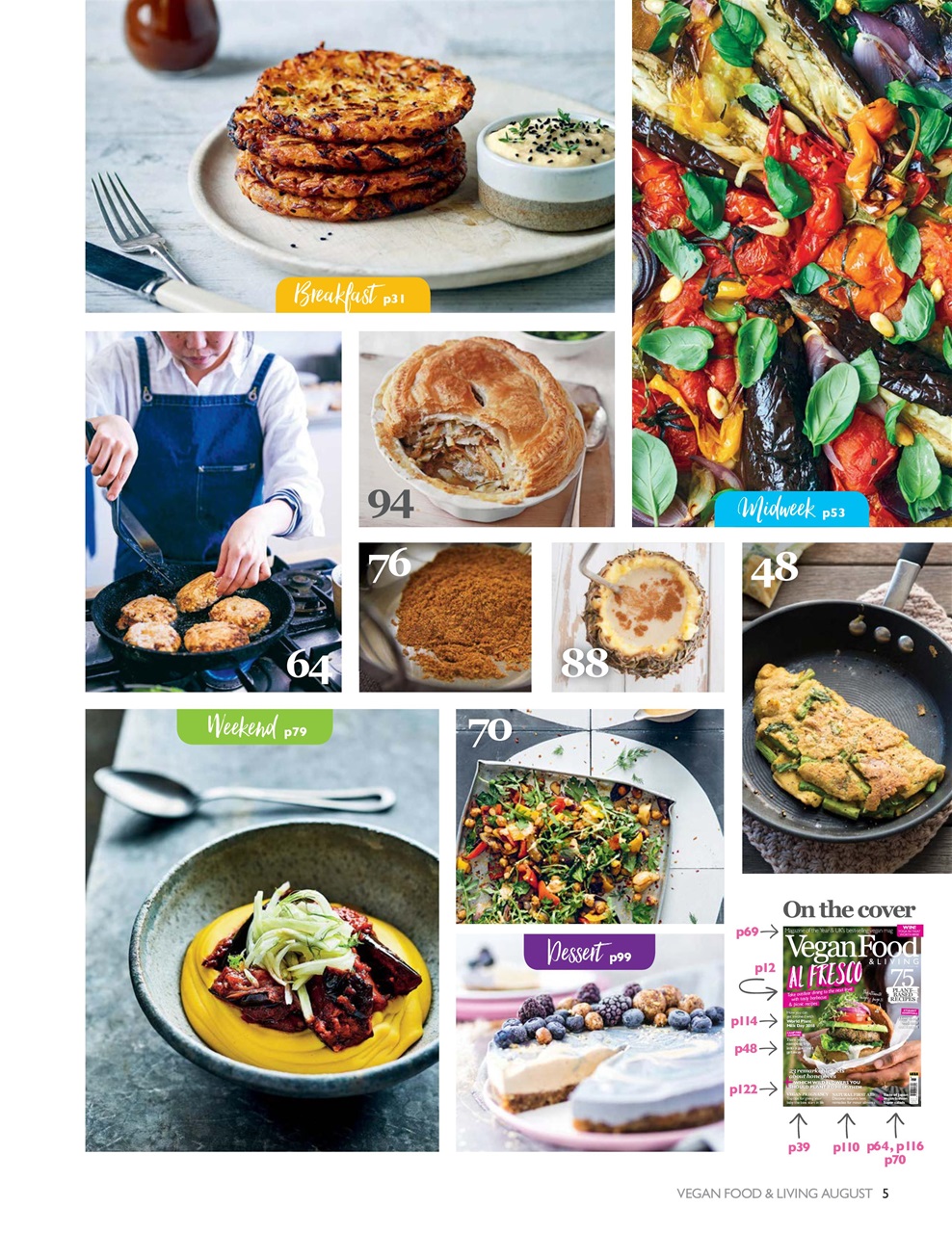 Vegan Food & Living Magazine Preview Pages