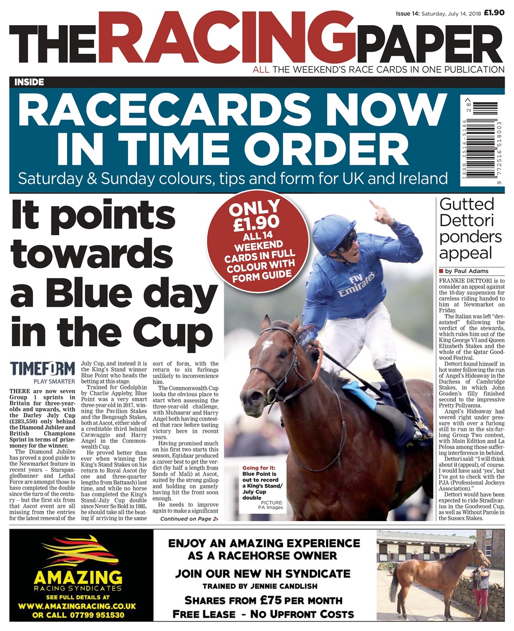 The Racing Paper Preview Pages