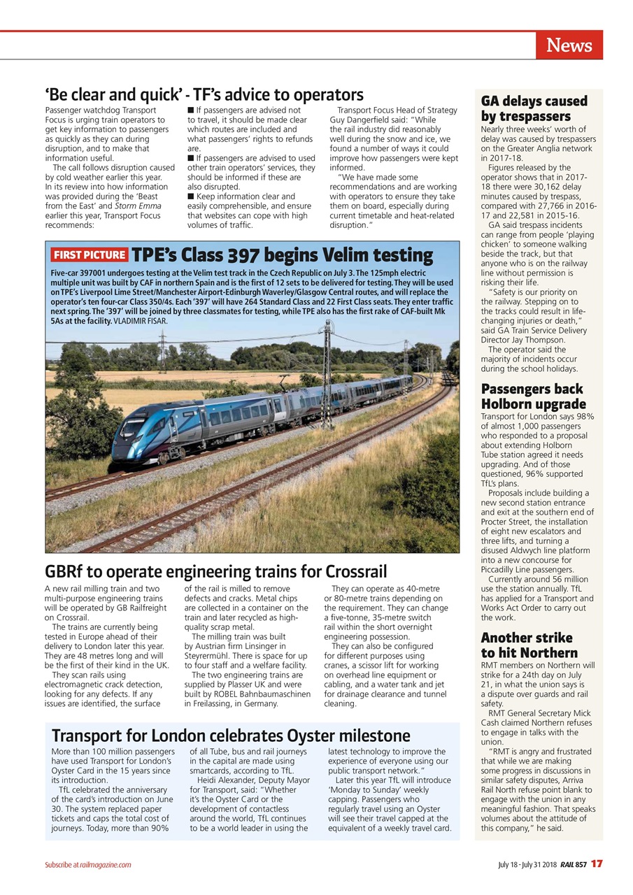 Rail Preview Pages