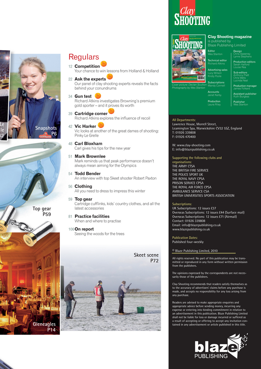 Clay Shooting Preview Pages