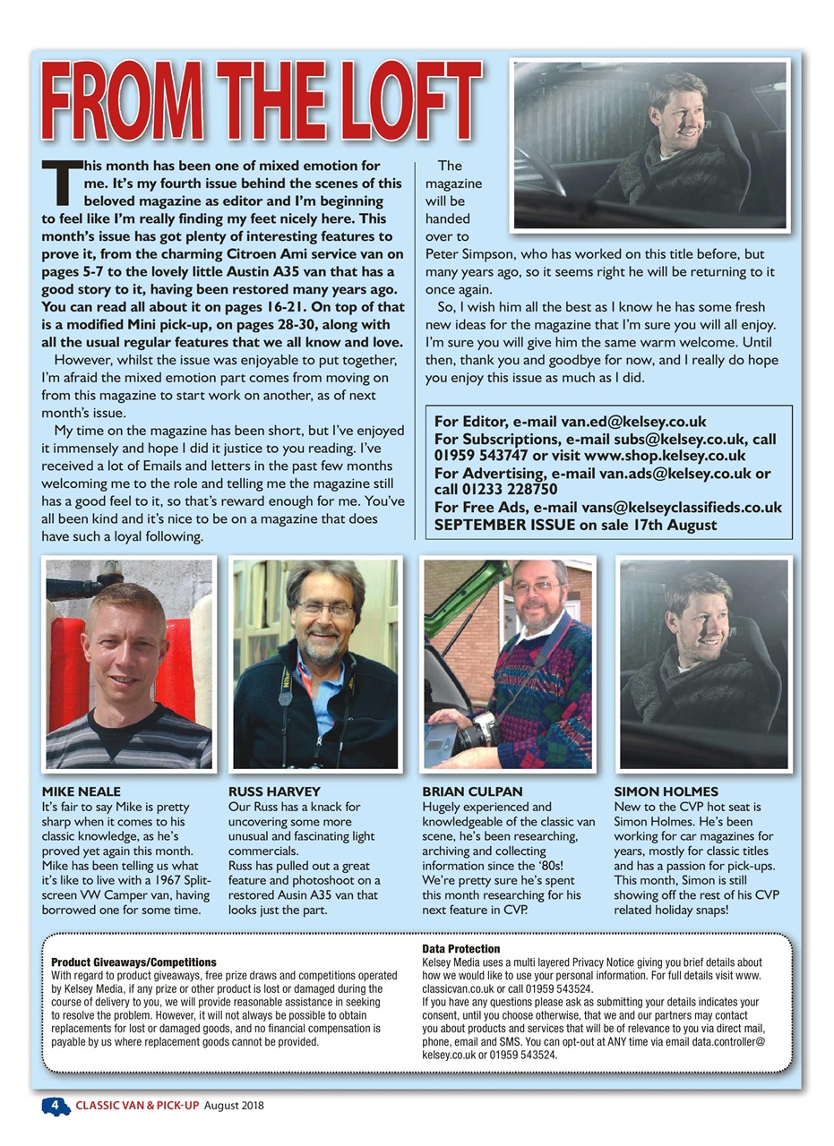 Classic Van & Pick-up Preview Pages