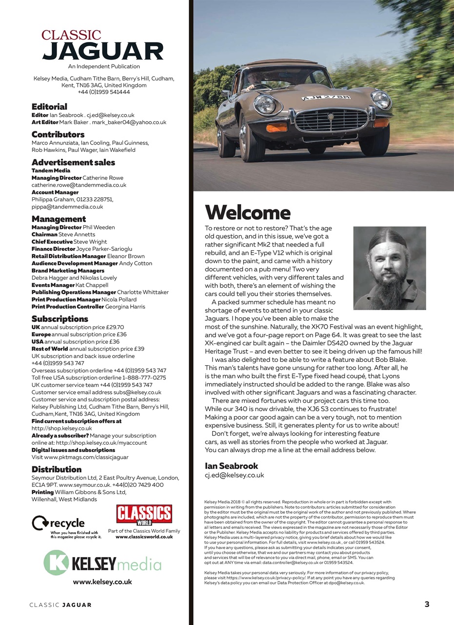 Classic Jaguar Preview Pages