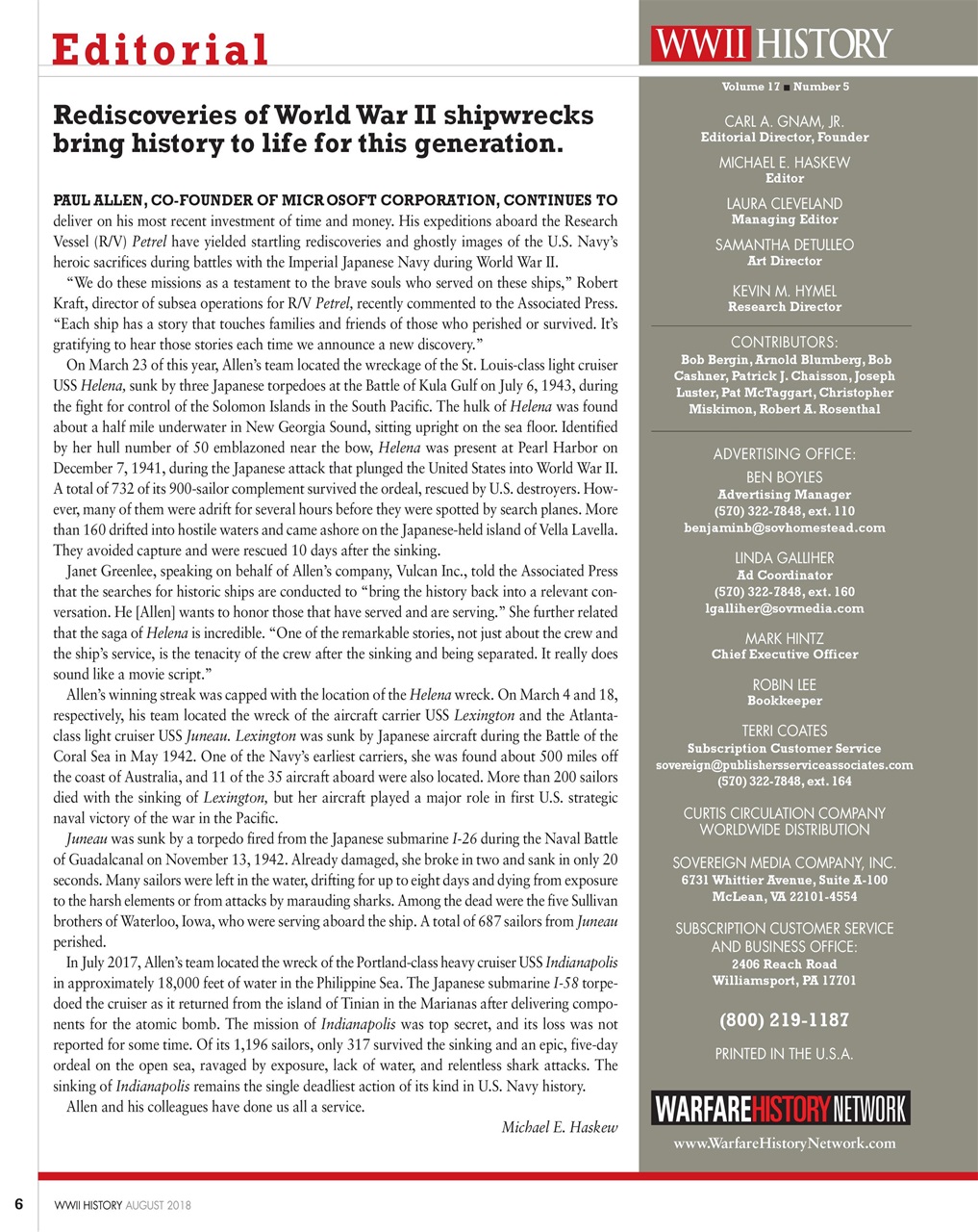 WW2 History Magazine Preview Pages