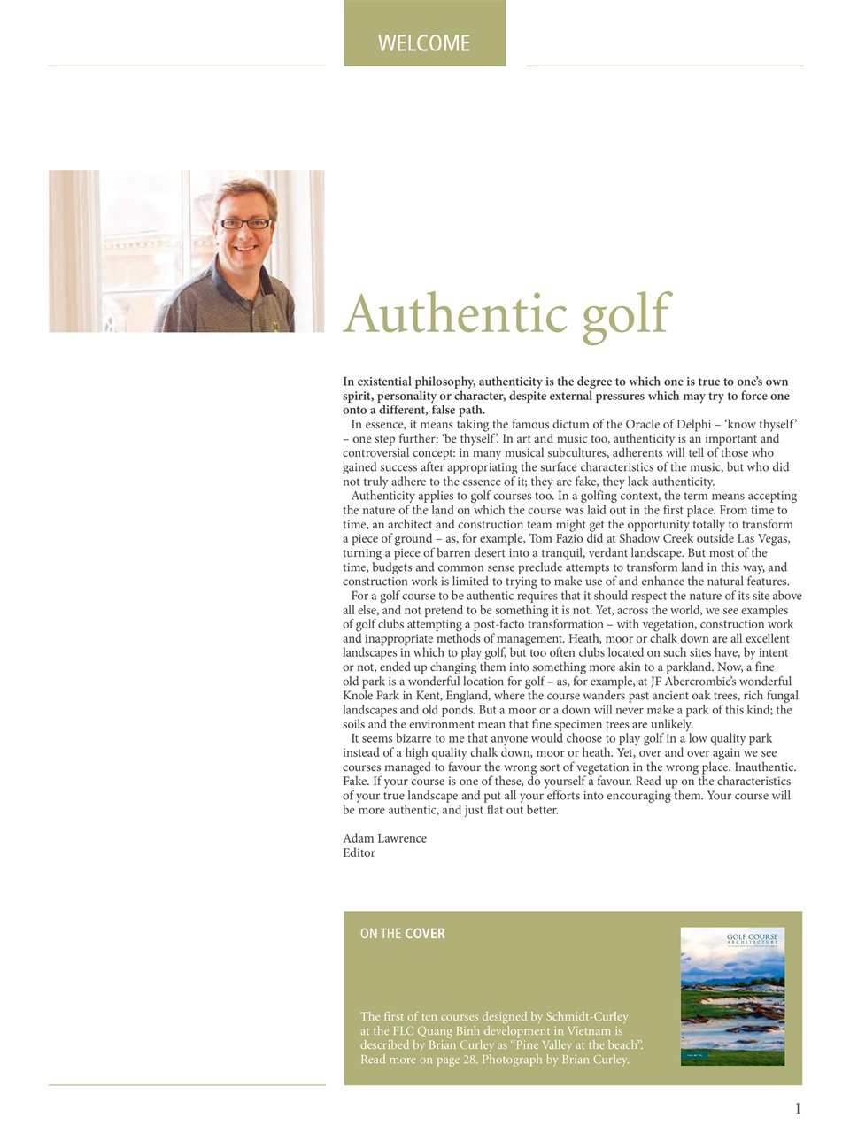 Golf Course Architecture Preview Pages