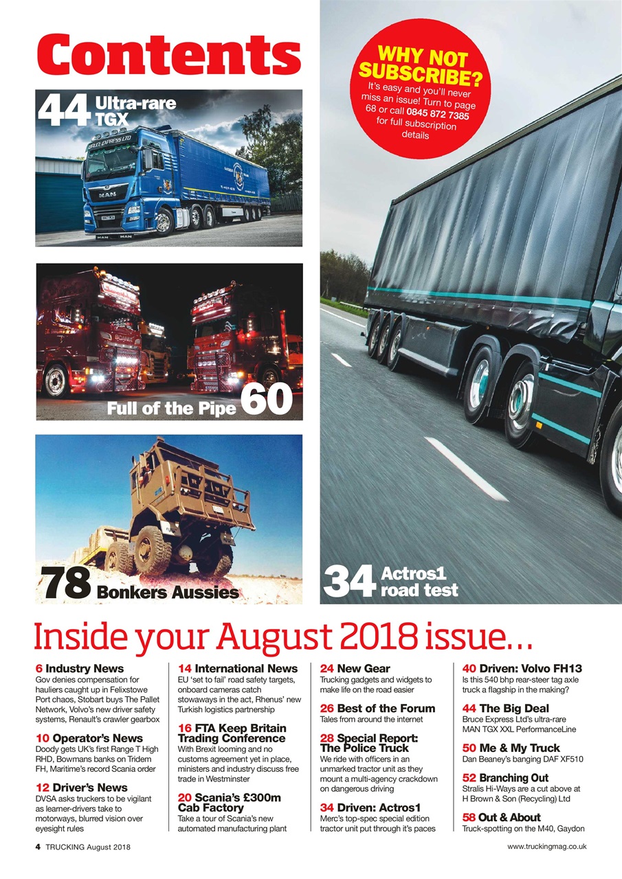 Trucking Magazine Preview Pages