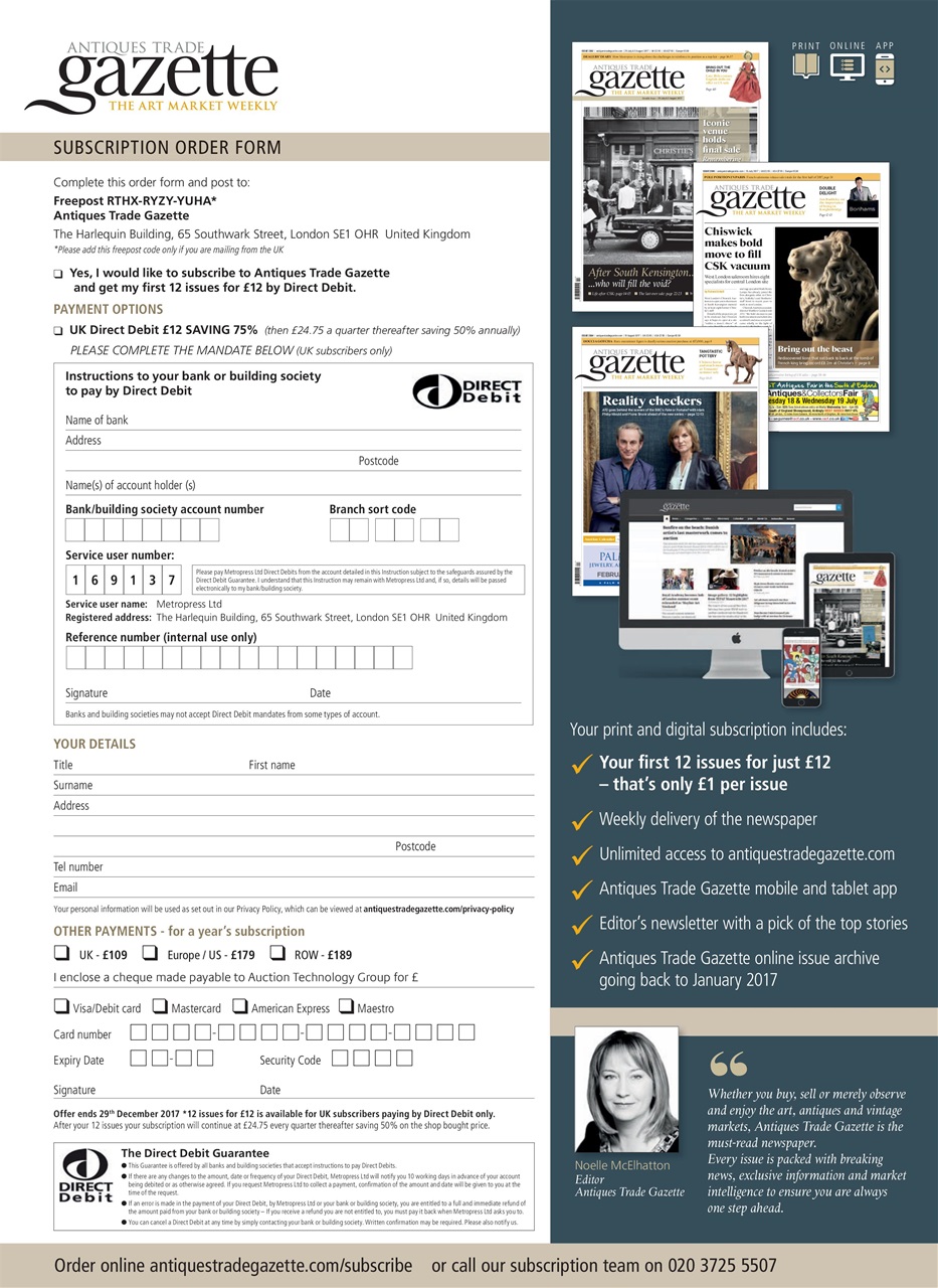 Antiques Trade Gazette Preview Pages