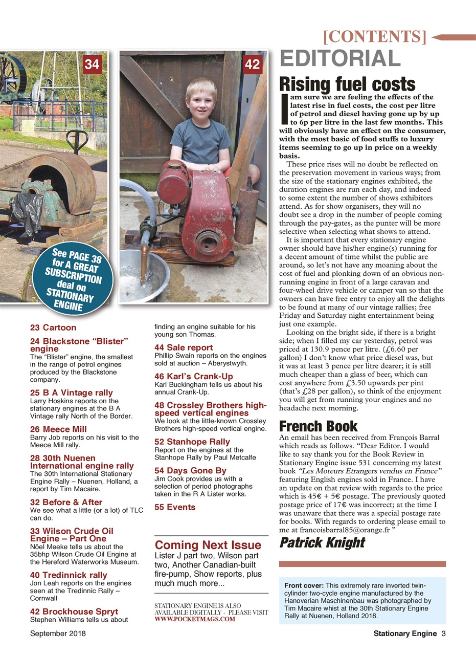 Stationary Engine Preview Pages