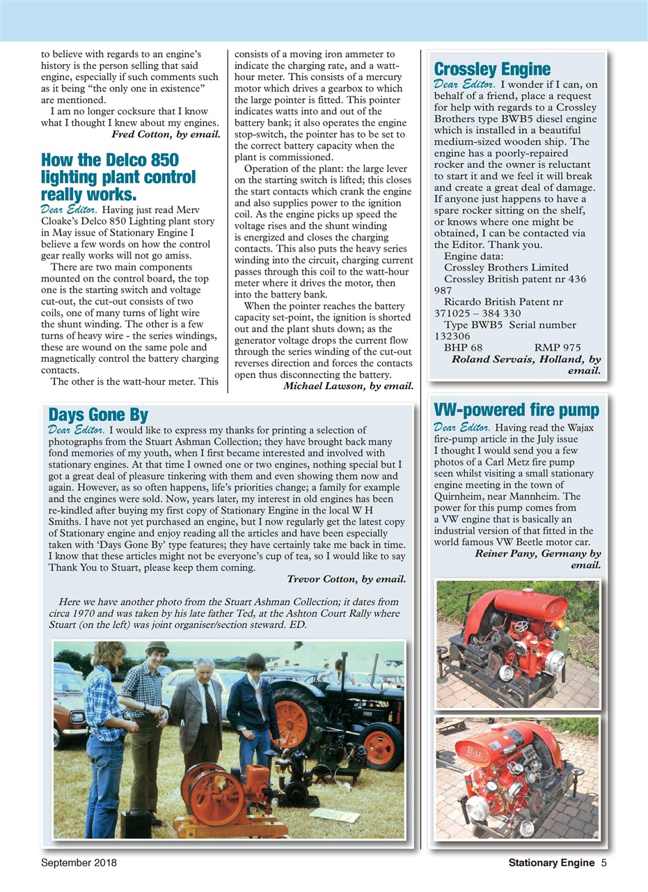 Stationary Engine Preview Pages