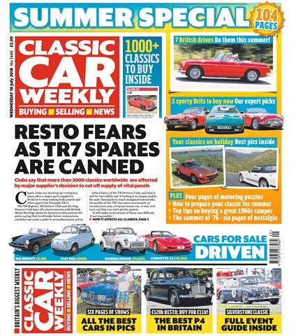 Classic Car Weekly issue 18th July 2018