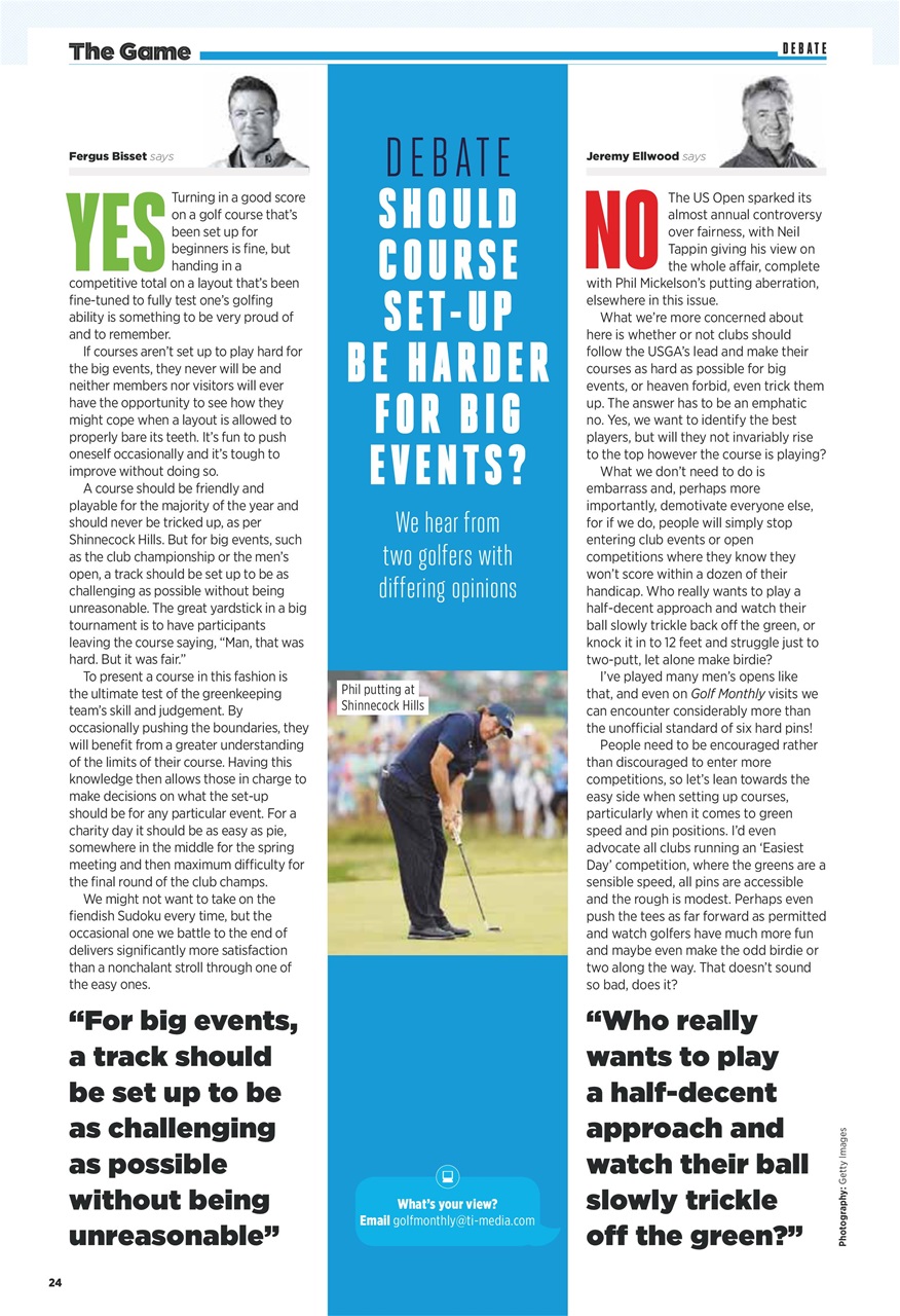 Golf Monthly Preview Pages