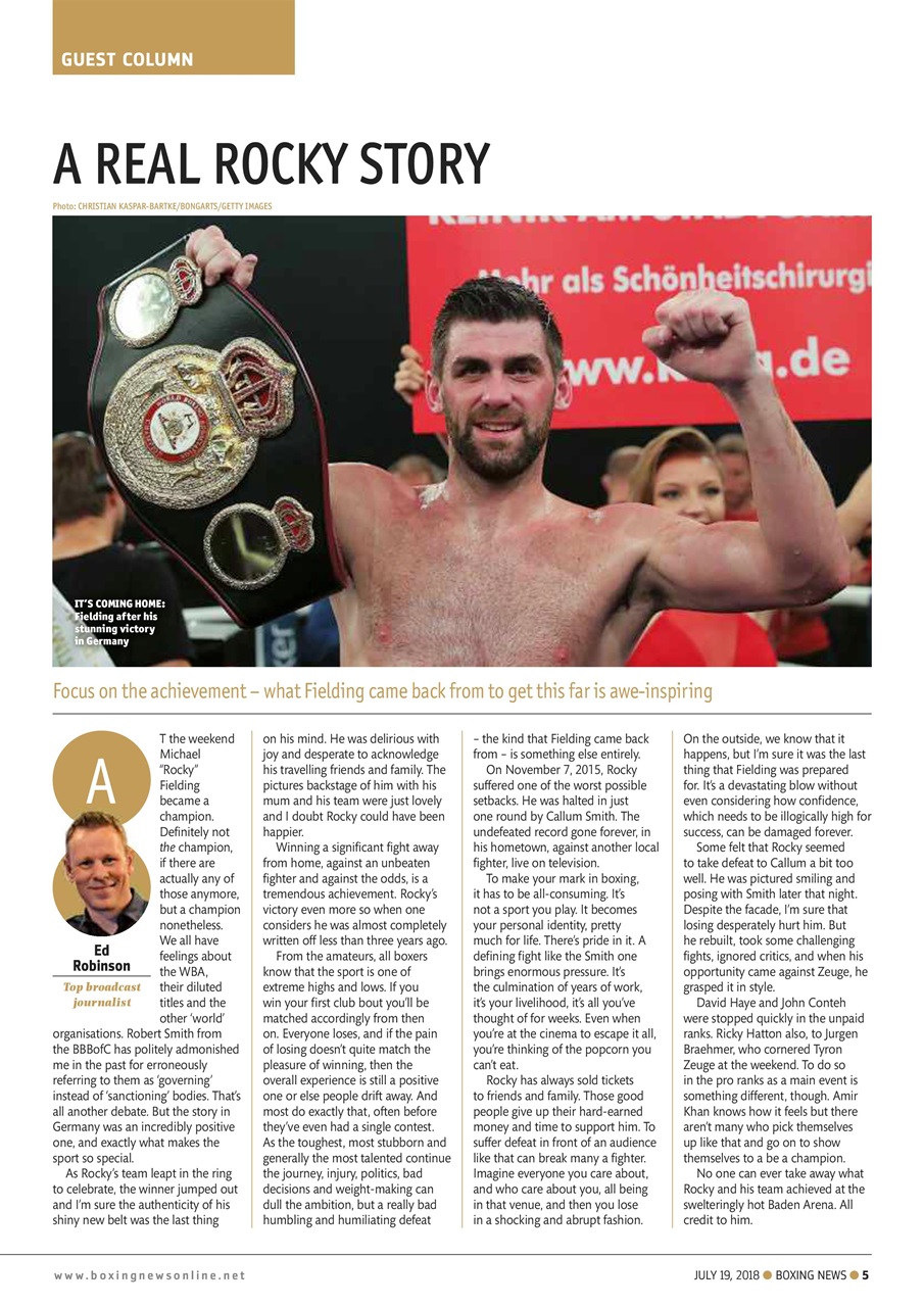 Boxing News Preview Pages