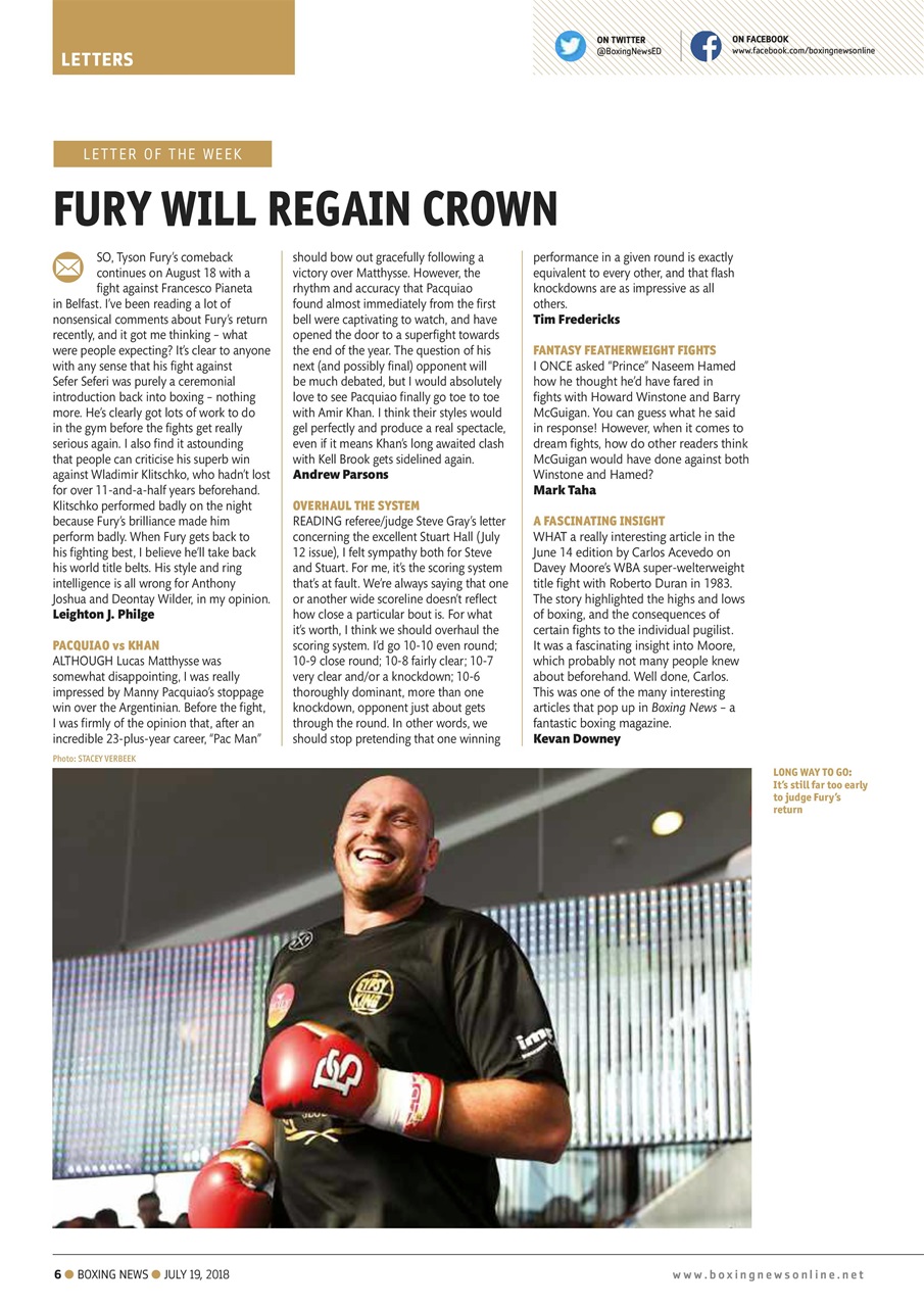 Boxing News Preview Pages