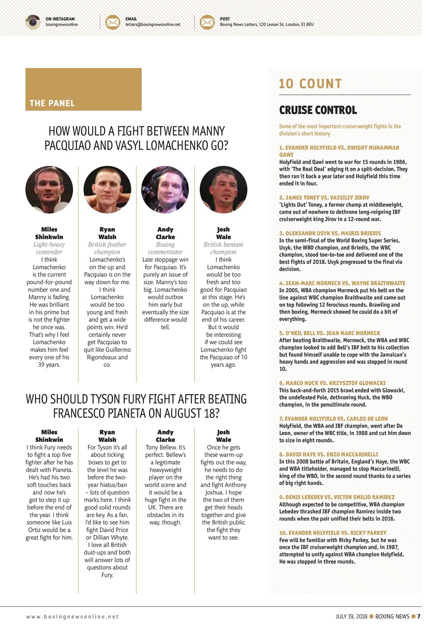 Boxing News Preview Pages