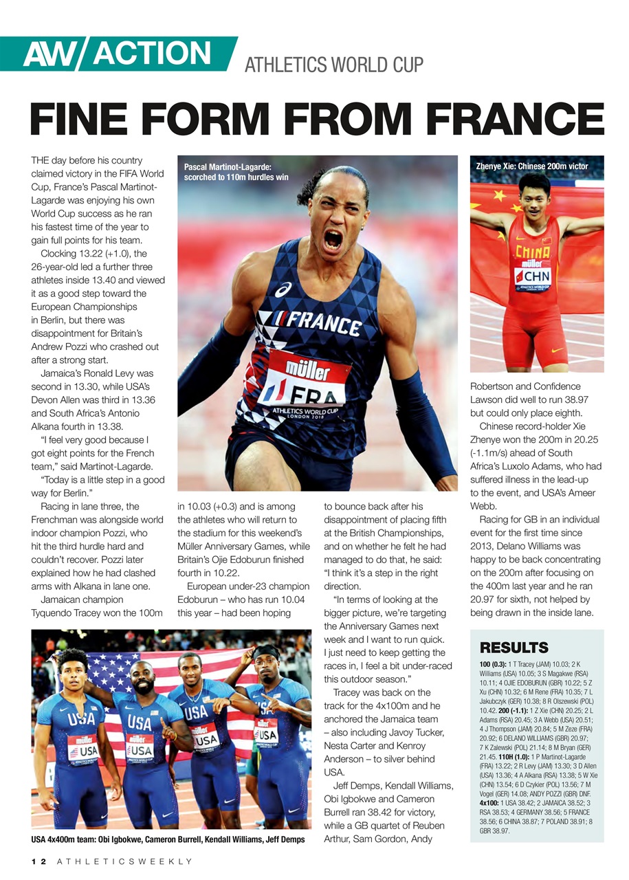 AW – Athletics Weekly Magazine Preview Pages