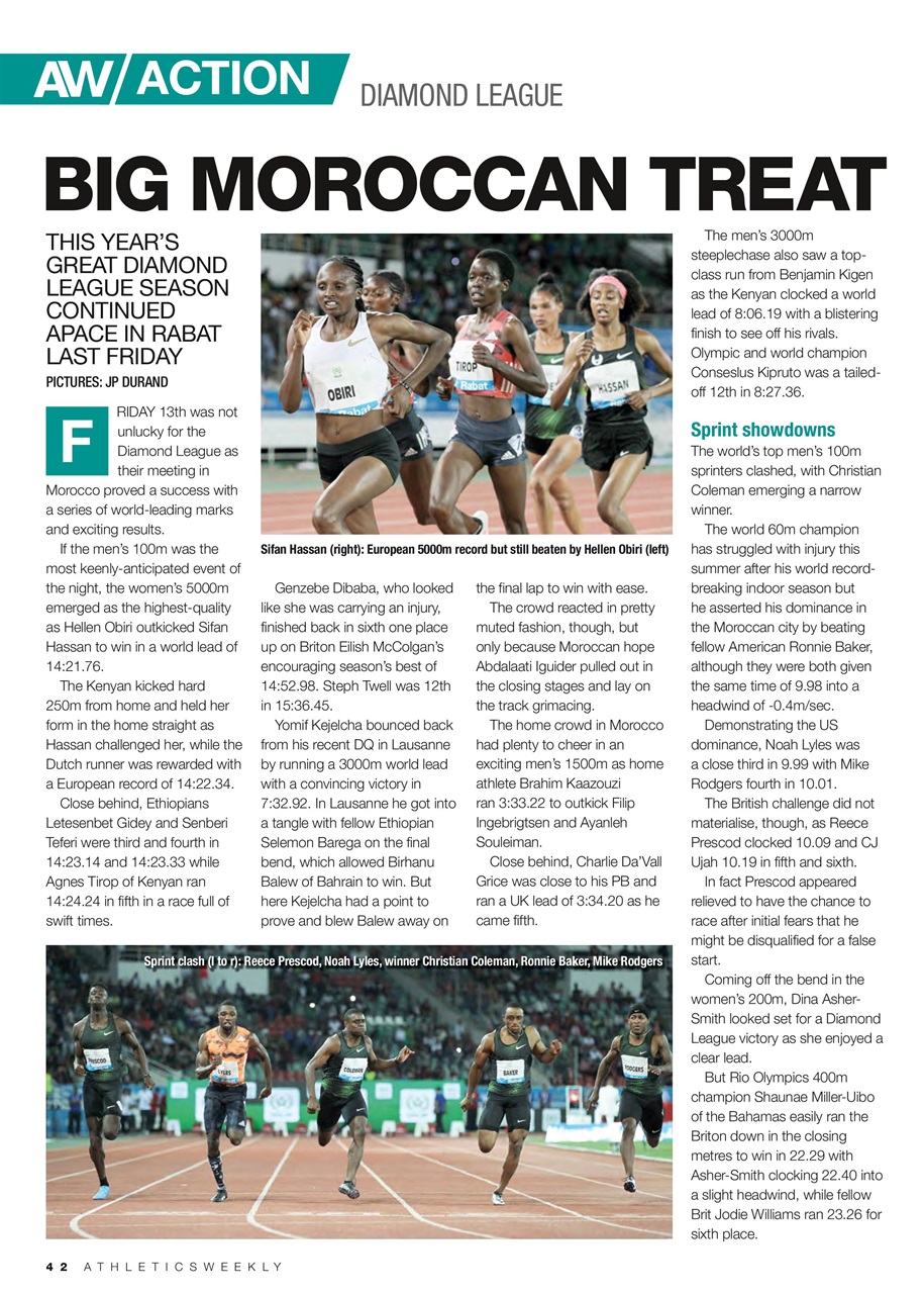 AW – Athletics Weekly Magazine Preview Pages