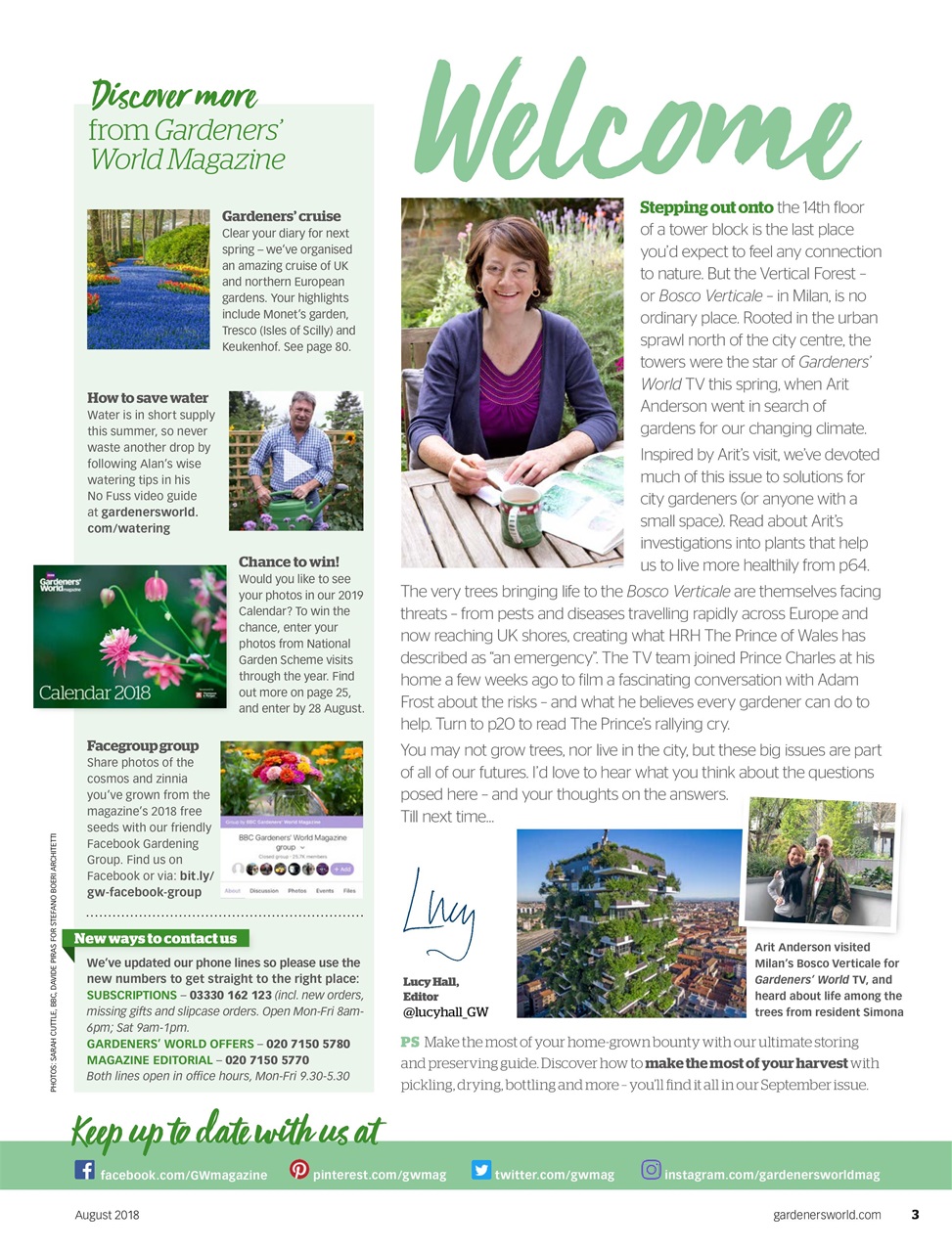 BBC Gardeners’ World Magazine Preview Pages