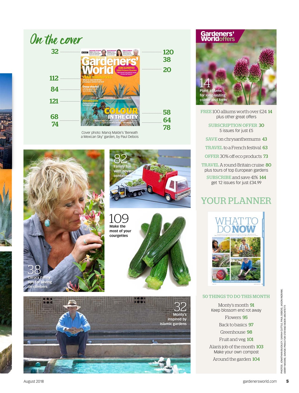 BBC Gardeners’ World Magazine Preview Pages