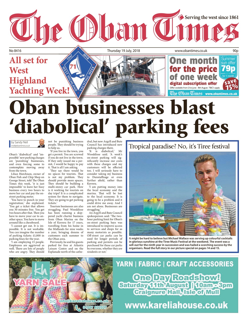 The Oban Times & Lochaber Times Preview Pages