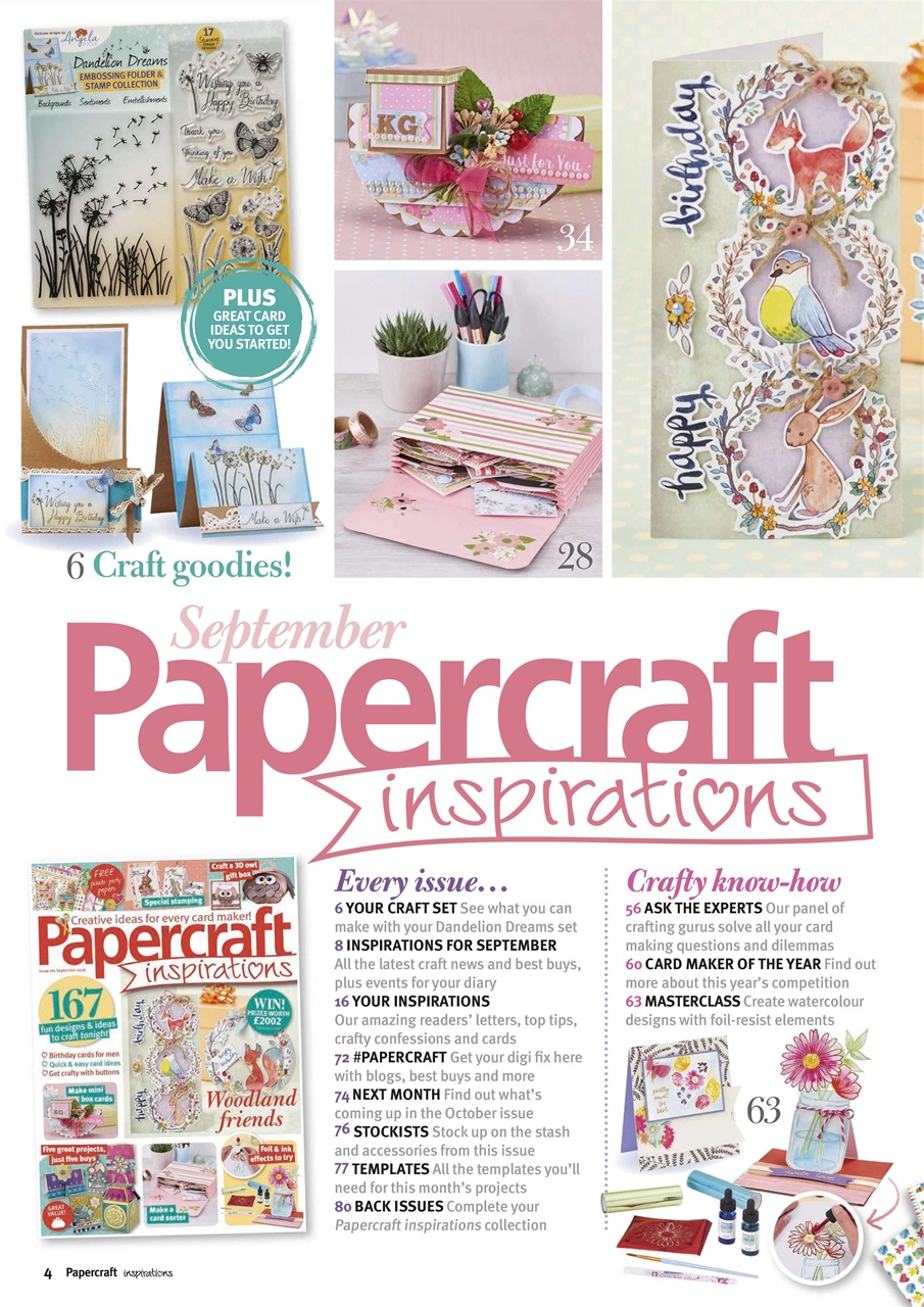 Papercraft Inspirations Preview Pages