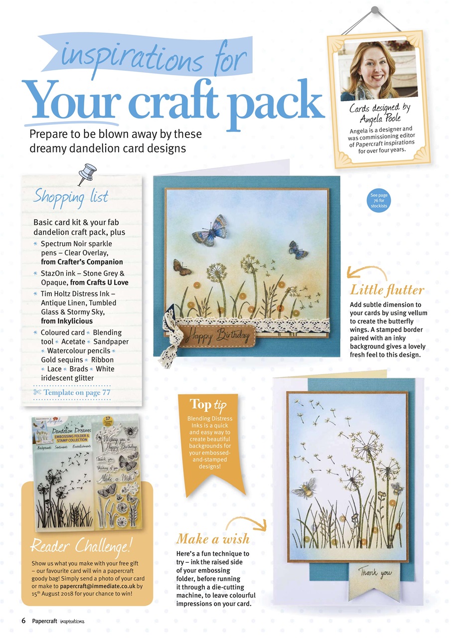 Papercraft Inspirations Preview Pages