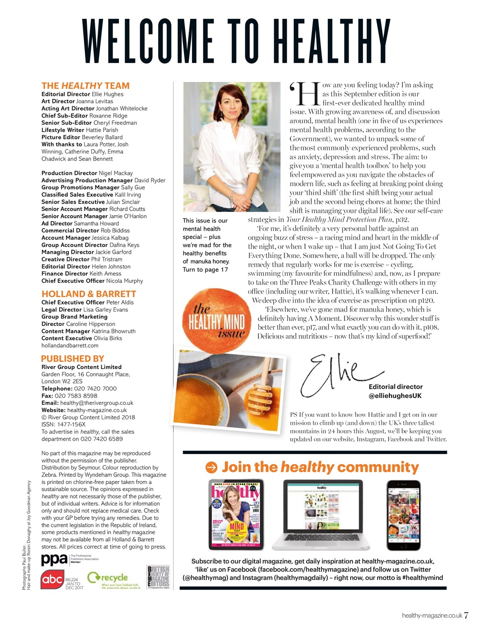 Healthy Magazine Preview Pages