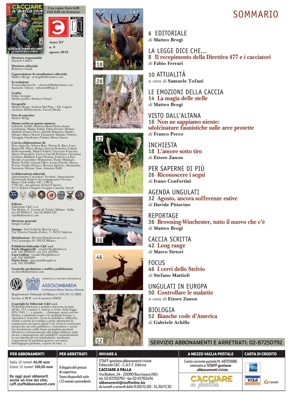 Caccia Magazine Preview Pages