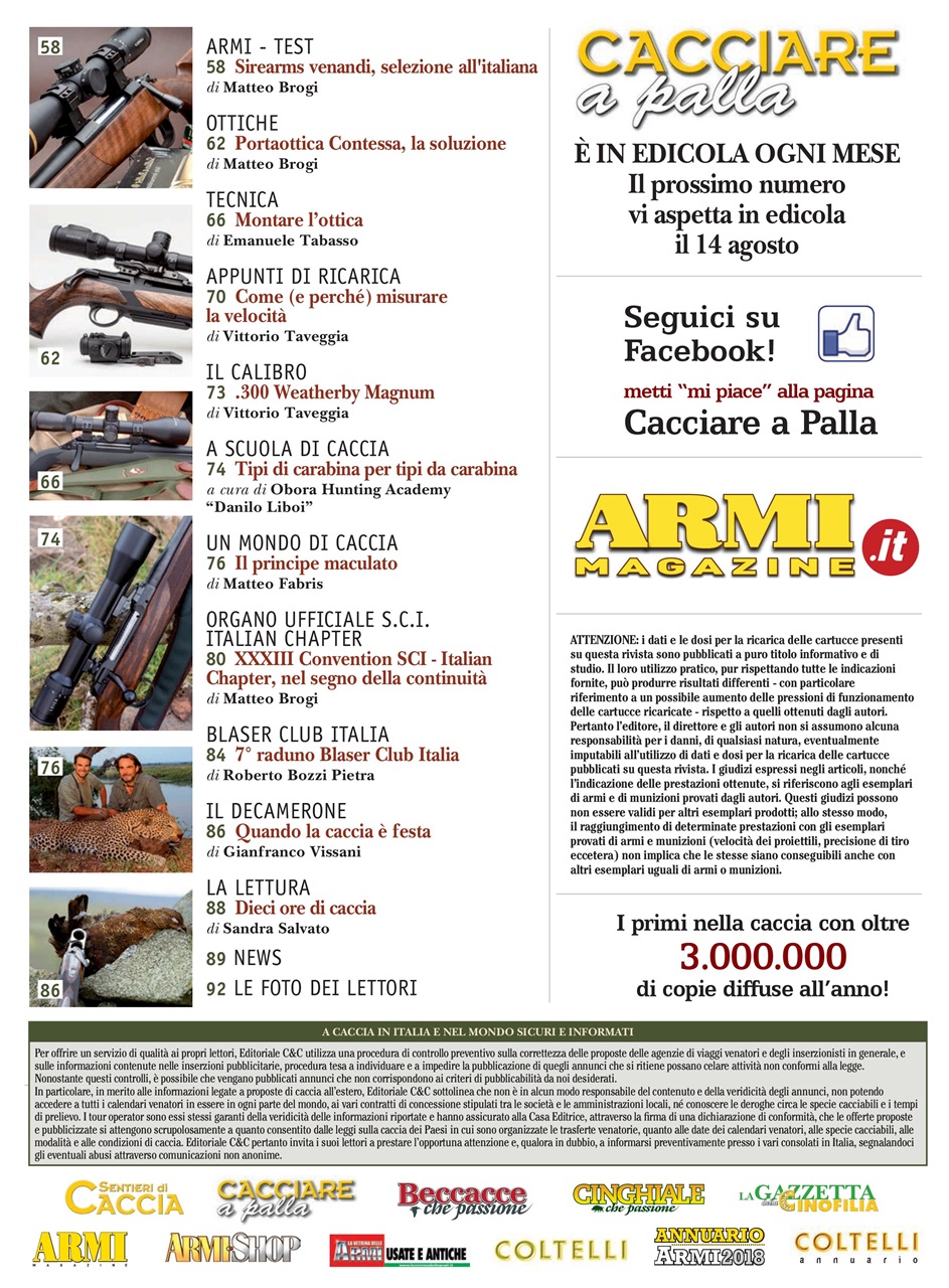 Caccia Magazine Preview Pages