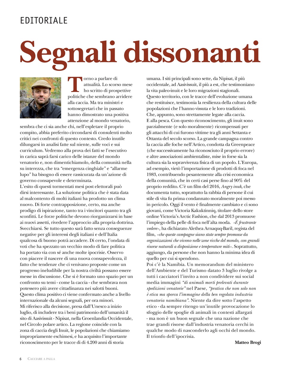 Caccia Magazine Preview Pages
