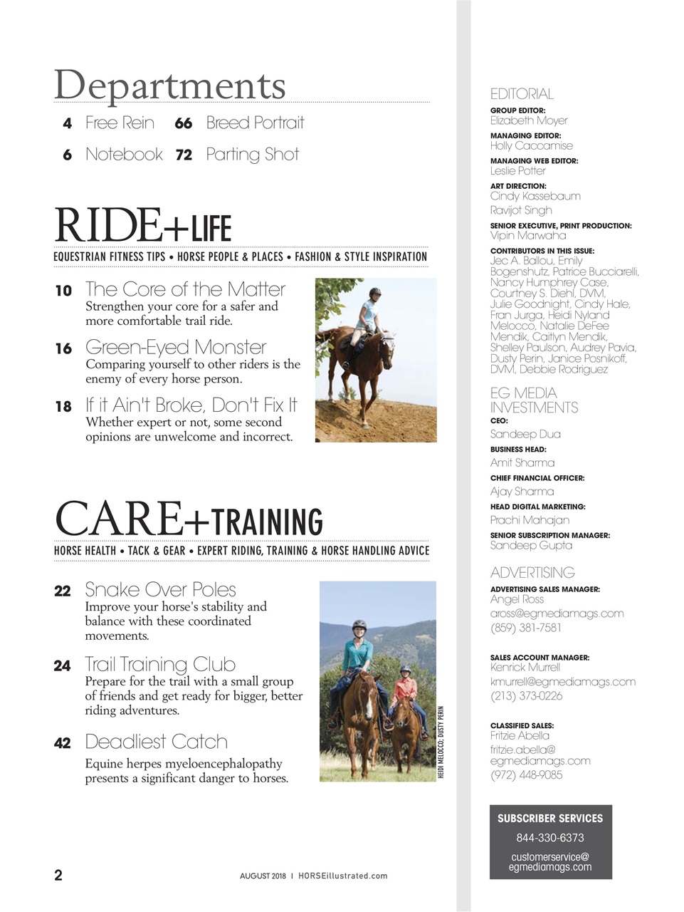 Horse Illustrated Magazine Preview Pages