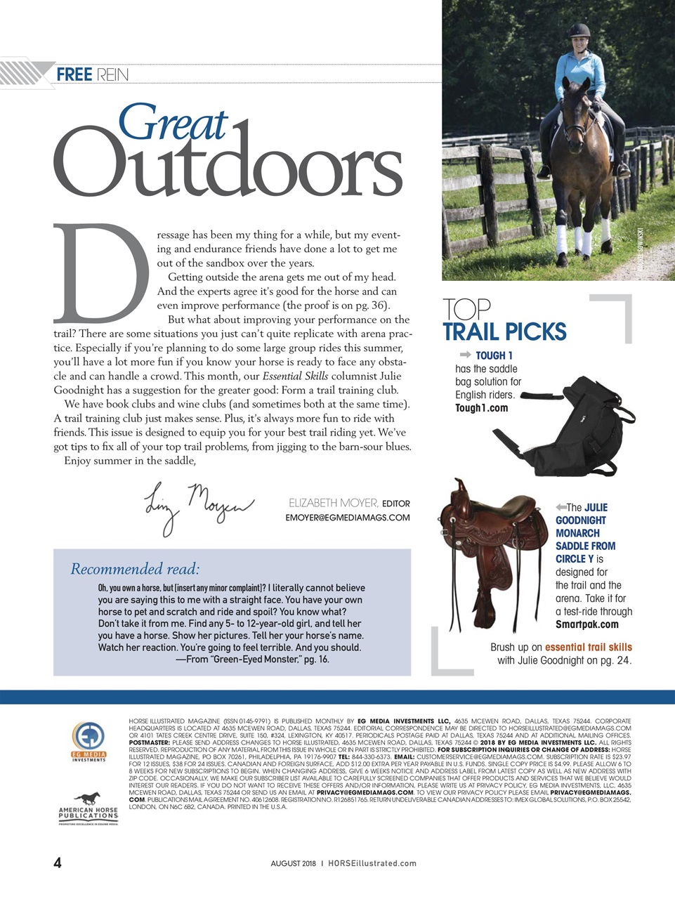 Horse Illustrated Magazine Preview Pages