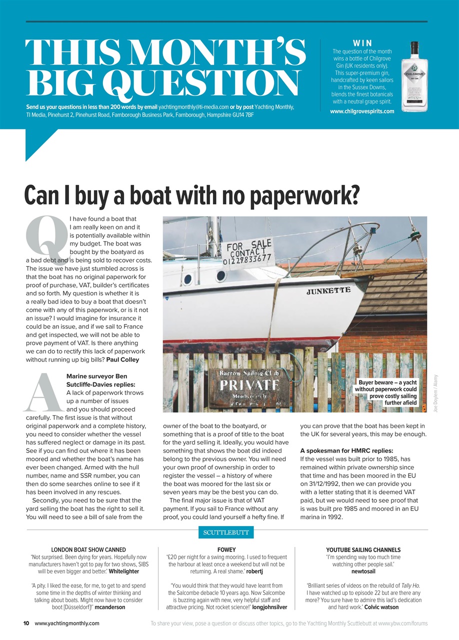 Yachting Monthly Preview Pages