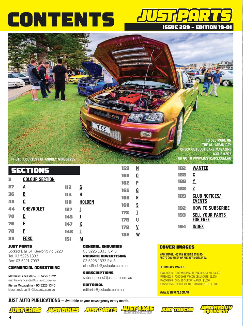 JUST PARTS Preview Pages