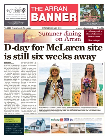 Arran Banner issue 21 July 2018
