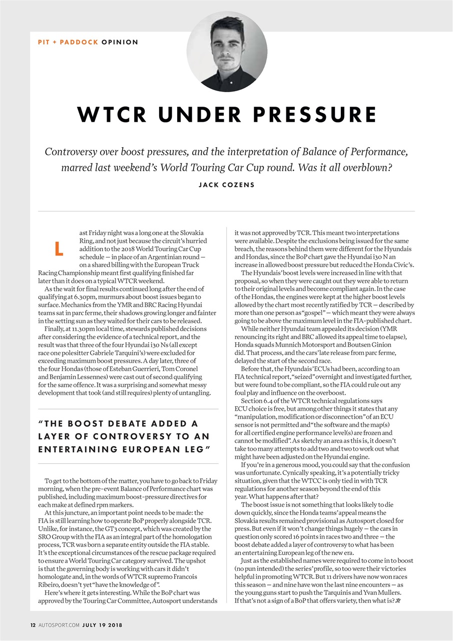 Autosport Preview Pages