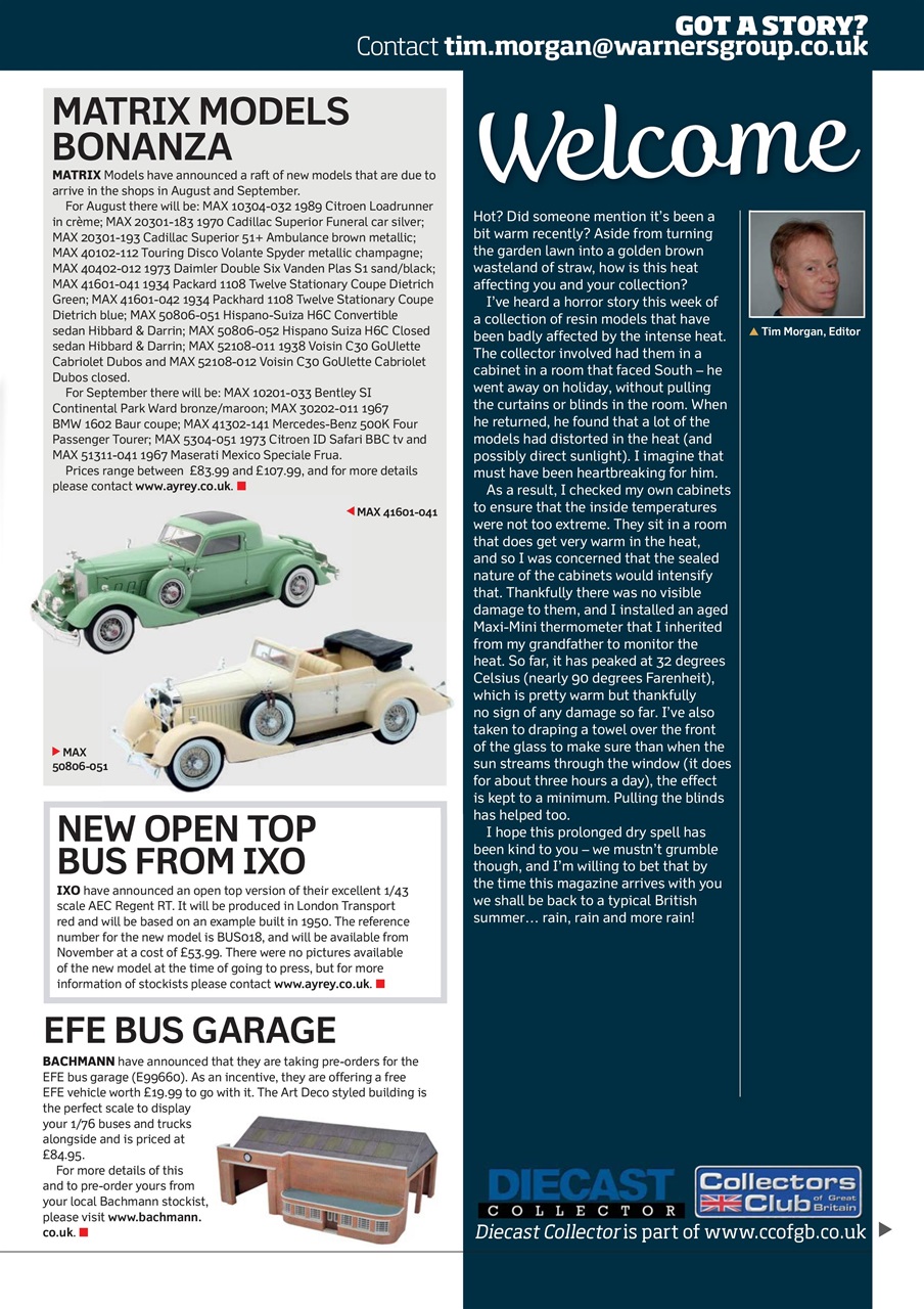 Diecast Collector Preview Pages