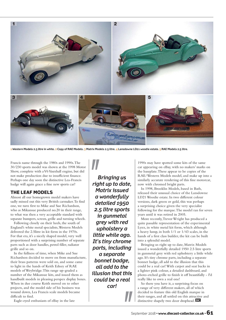 Diecast Collector Preview Pages