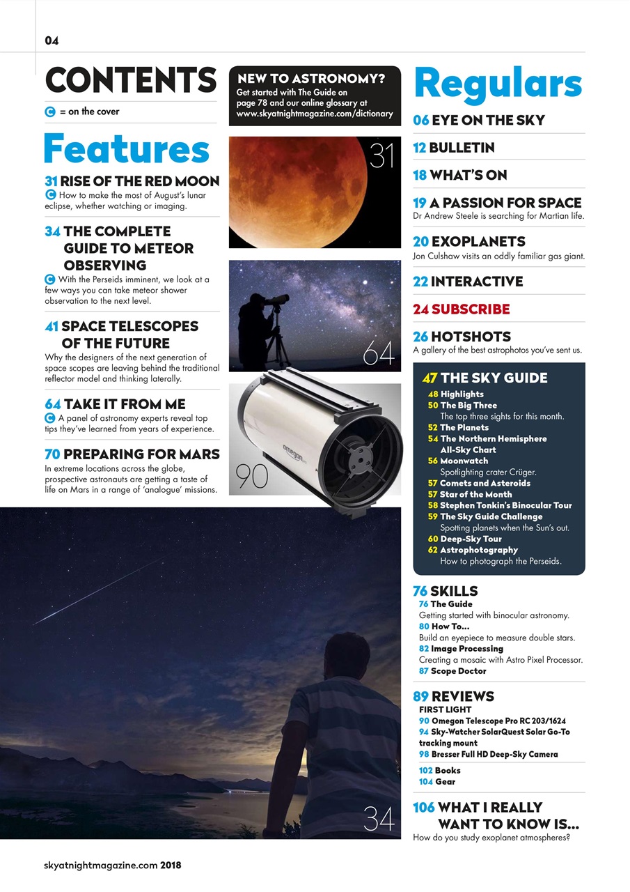 BBC Sky at Night Magazine Preview Pages