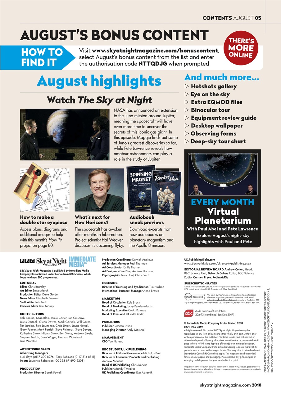 BBC Sky at Night Magazine Preview Pages