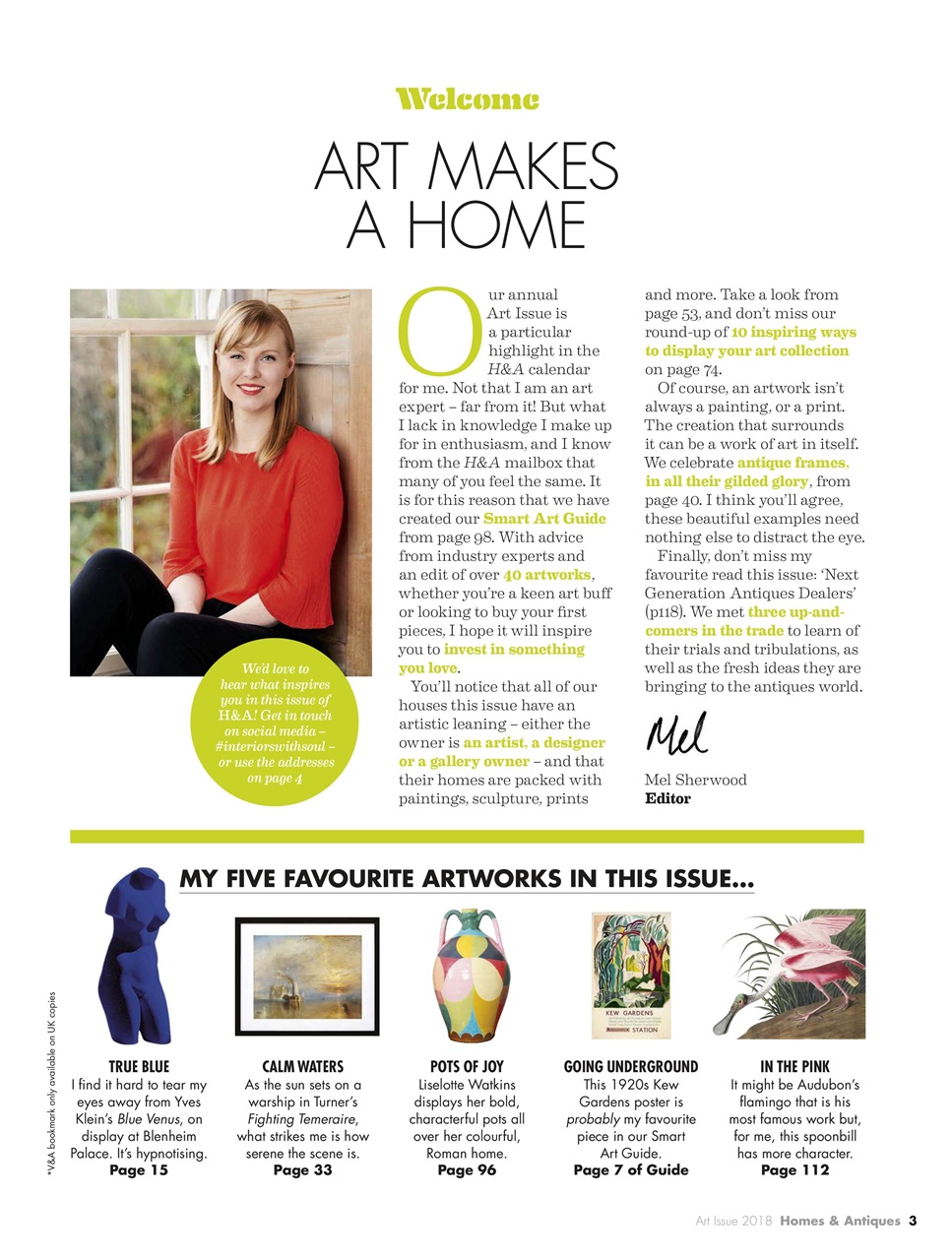 Homes & Antiques Magazine Preview Pages