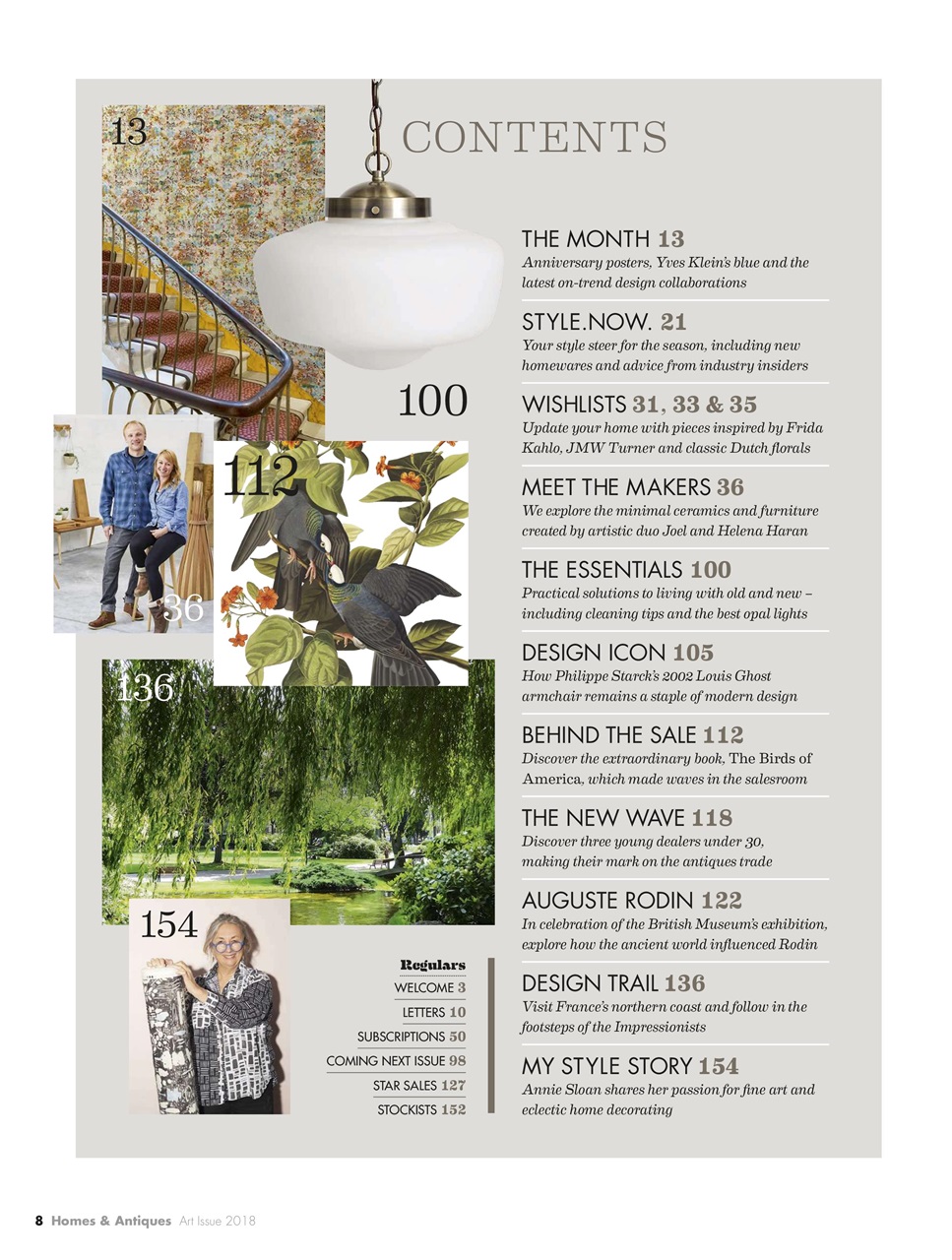 Homes & Antiques Magazine Preview Pages