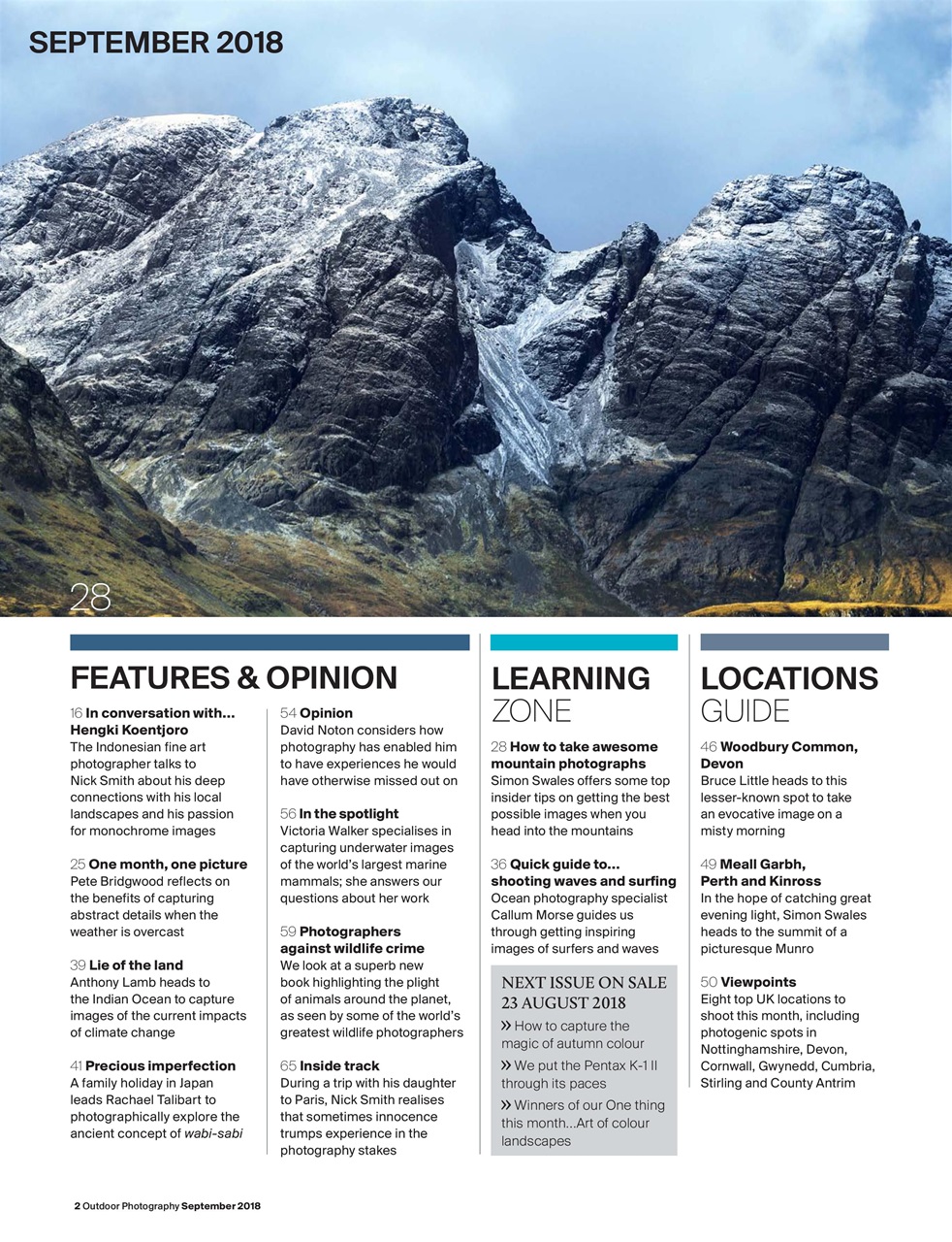 Outdoor Photography Preview Pages