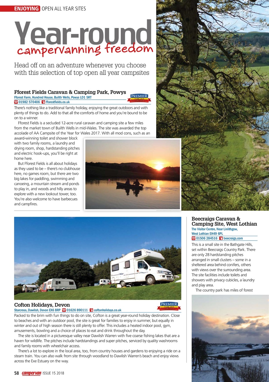 Campervan Preview Pages