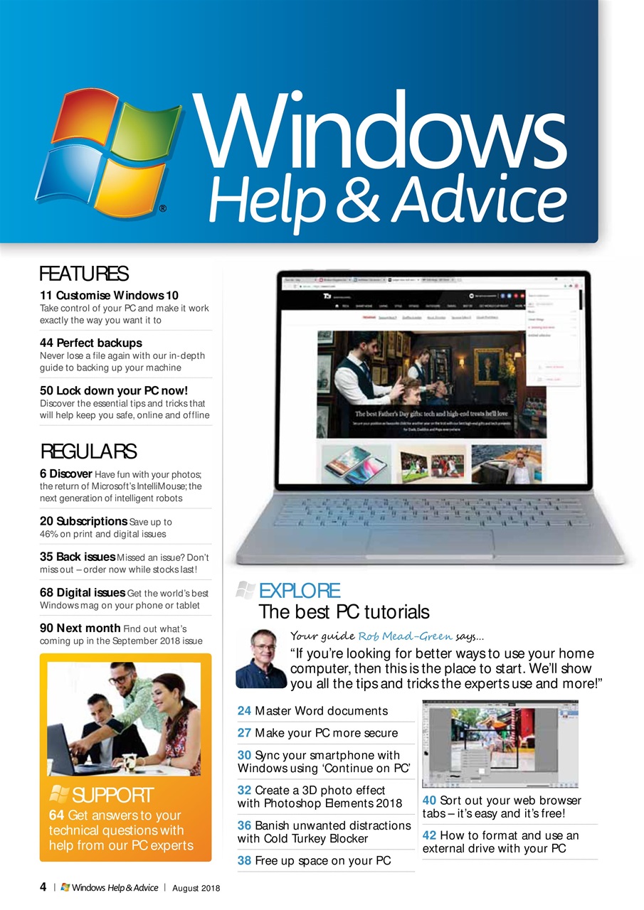 Windows Help & Advice Preview Pages
